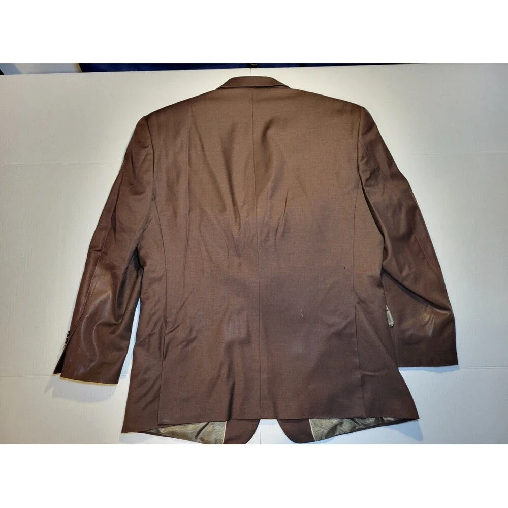 Giorgio Gosani Wool Cashmere Chocolate Brown Men's 42S Blazer Jacket Sport Coat‎